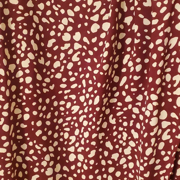 Wine red leopard dress - Picture 5 of 7